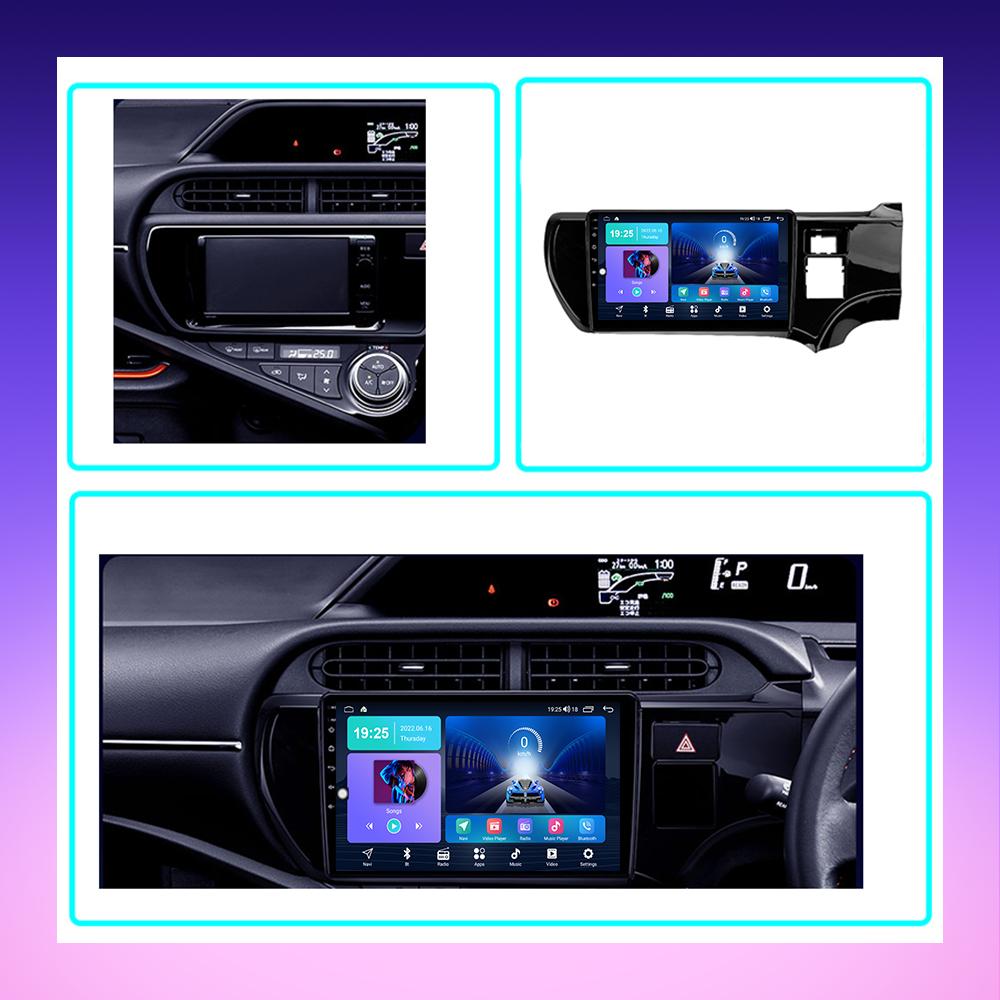 2 DIN Android Carplay автомобильное радио для Toyota Aqua 2011-2014 мультимедийный проигрыватель головное устройство стерео GPS навигация BT WIFI 2+32 ГБ