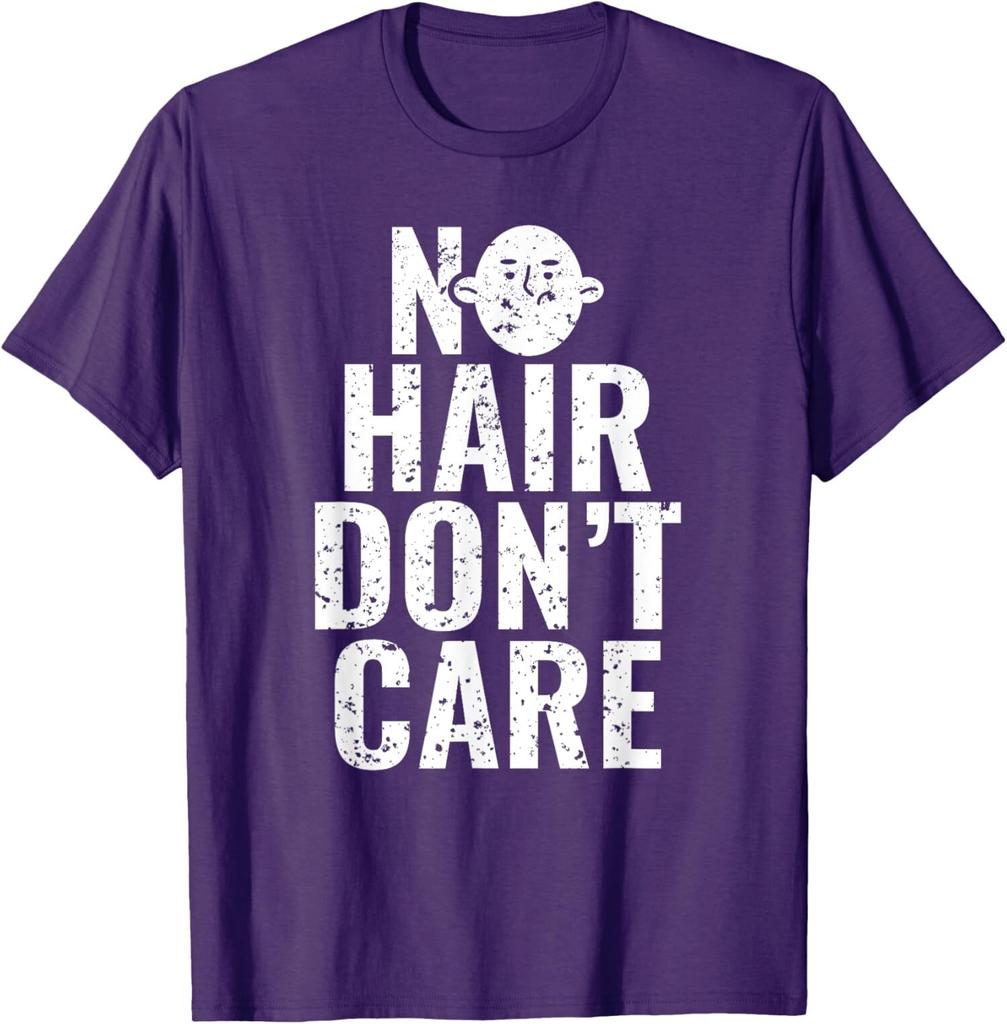 No Hair Don't Care Funny Bald Man Joke Bald Humor Unisex T-Shirt