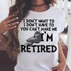 Retired Cat T-Shirt: Funny Cat Lover Gift