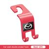 For Mazda Car Logo Storage Hook Headrest Hooks Auto Seat Back Organizer Holder 3 CX3 CX4 CX5 CX7 CX8 CX9 CX30 RX7 Atenza Axela vf2
