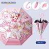 Children's Umbrella for Students Going to School, Boys and Girls, Cute Egg-Shaped Party Design, Waterproof Cover, Long Handle, Dual-Use for Sun and