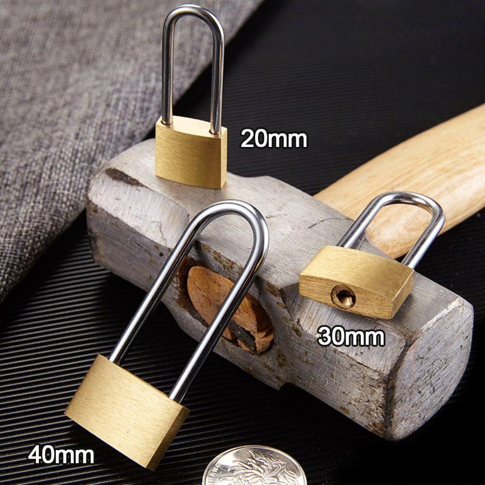 Small Copper Padlock Hardware Luggage Case Padlock Mini Copper Lock  Locker Case Supply