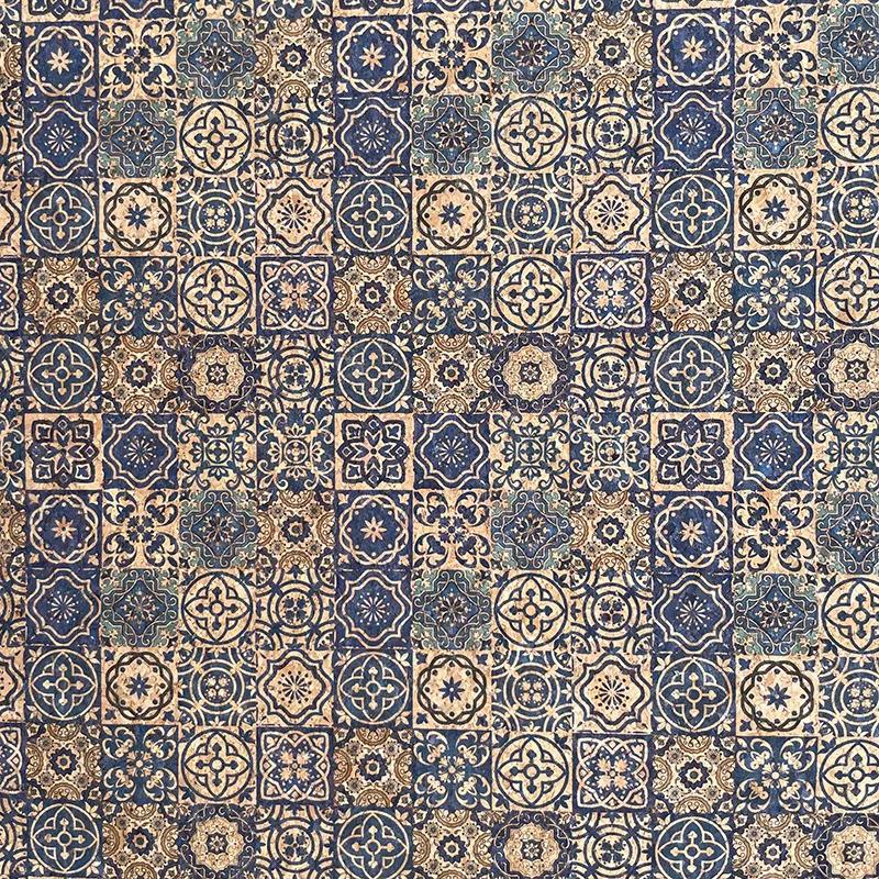 100x135cm Thick Natural Cork Printing Leather Fabric Luggage Handbag Wood Grain Decorative PU Fabric DIY Shoes Accessories