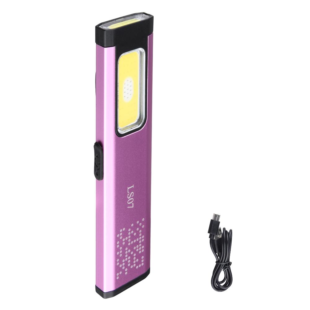 Mini Pocket LED Flashlight Rechargeable Type-C 800LM Waterproof Magnetic Torch 6 Modes with Clip for Camping Emergency Repair