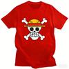One Piece Monkey D. Luffy Japanese Anime Summer Kids T-shirt for 3-12 Years Short Sleeve High Quality