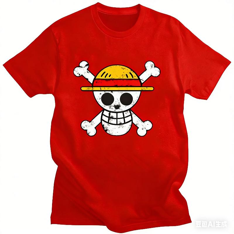 One Piece Monkey D. Luffy Japanese Anime Summer Kids T-shirt for 3-12 Years Short Sleeve High Quality