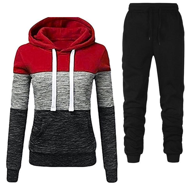Winter Tracksuit Women 2 Piece Set Suit Female Hoodies and Pants Outfits 2021 Women's Clothing Autumn Warm Sweatshirts Outfits