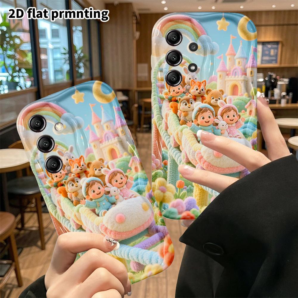 Phone Case: 2D flat, suitable for Samsung Galaxy A34 A35 M05 M06 S20 S22 S21 FE Plus 5G protective case, fantasy adventure, perfect Christmas and Hall