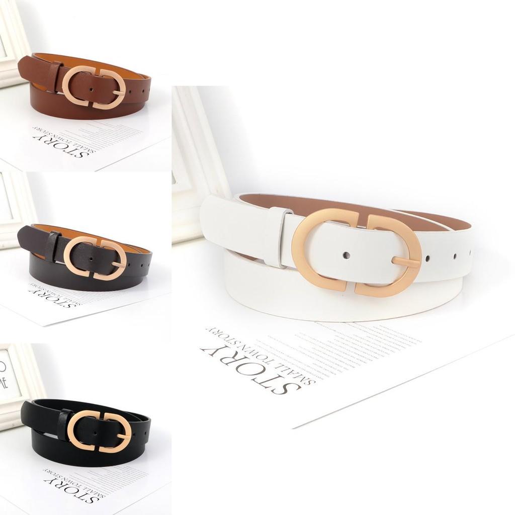 Fashion Pu Leather Belt For Women With Pin Buckle And Vintage Design For Casual Wear