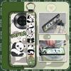 Dirt-resistant Cartoon Phone Case For Cubot Note20 Phone Holder Wristband Waterproof Panda Soft Case Anti-dust Cute Ring