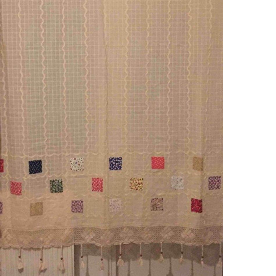 Лоскутная занавеска ручной работы из 100% хлопка