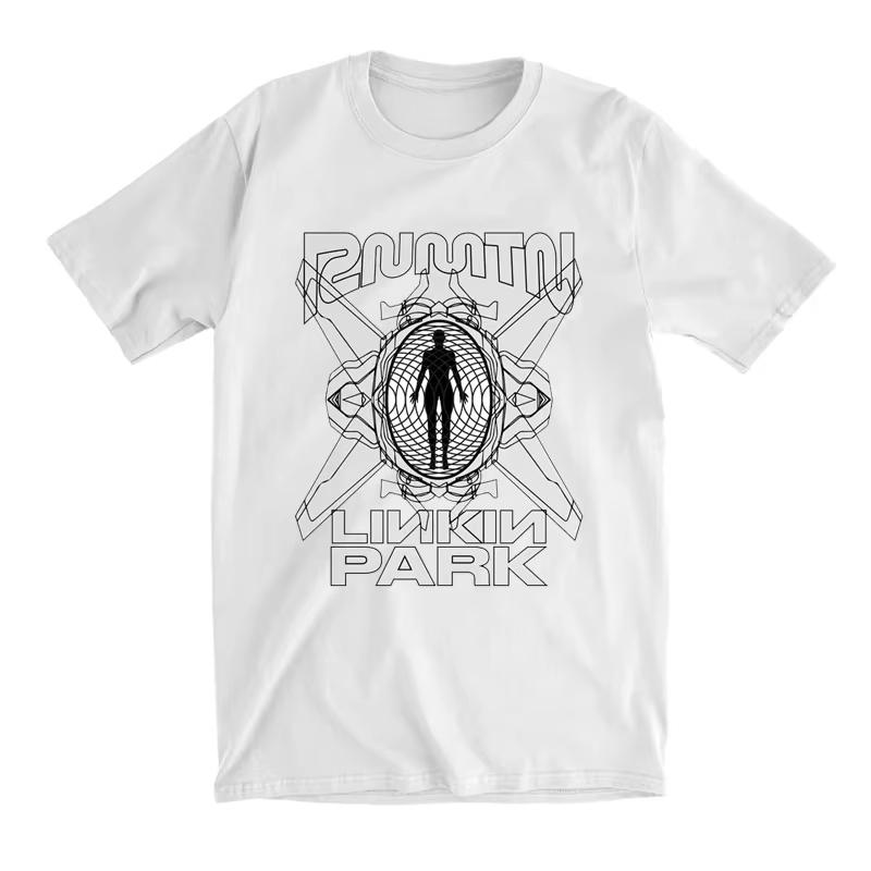 2025 Summer Fashion New Linkin Park Meteora Album Men's and Women's Same High Quality Graffiti Art American Short T-shirt