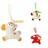 Cartoon Pony Dolls Keychain Funny Bag Hanging Charm Portable Plush Horse Keychain  Bag Decor