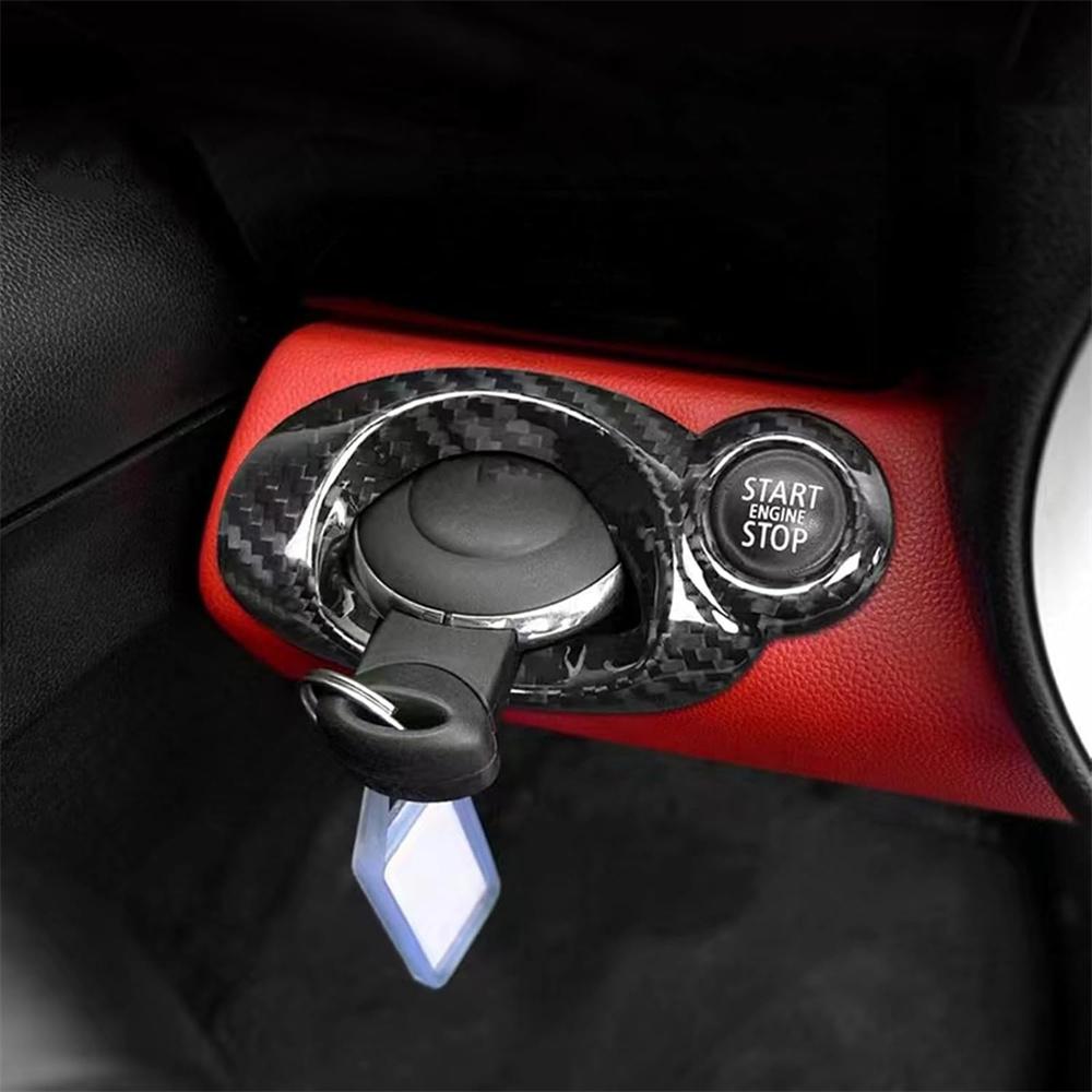 Накладка на панель кнопки старт-стоп из углеродного волокна для Mini Cooper R56 R57 R58 R59 R60