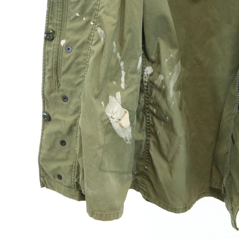 ВИНТАЖНАЯ ВОЕННАЯ КУРТКА АРМИИ США 60-х 70-х годов DSA M65 оливковая мужская б/у