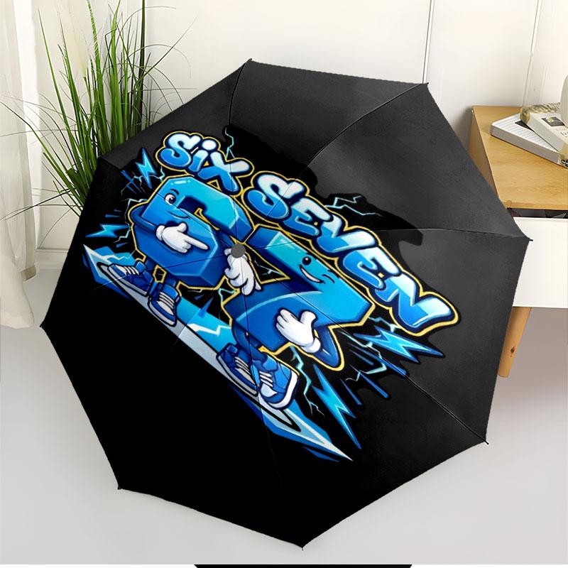 NFL Print Automatic Open Close Umbrella, Portable Foldable Umbrella, for Outdoor Commute Camping Trip, Ideal Birthday Gift
