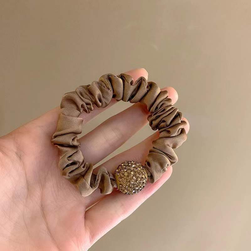 1/4 шт. Полностью Хрустальная Резинка для Волос Сверкающий Аксессуар для Волос для Женщин Свадебный Повседневный Кольцо для Волос со Стразами Украшение для Волос Прически Хвосты