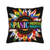 National Hispanic Heritage Month All Countries Flags Hearts Pillow Case  Comfy Pillow Cover Retro Trendy Cushion Cover