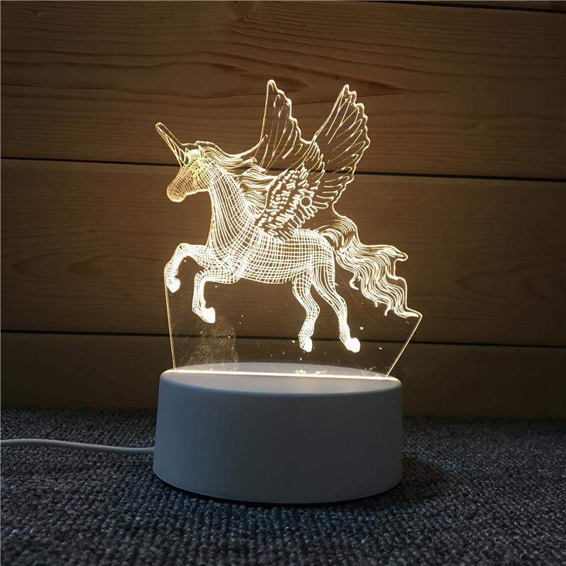 3D Визуальный Ночник Акриловая Настольная Лампа Для Спальни Домашний Декор Подарок на Выпускной