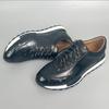 Мужские кроссовки Оксфорды Натуральная коровья кожа Узор крокодила Мужская обувь На шнуровке Деловая Офисная Повседневная Мужская обувь b16
