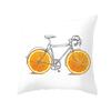 Flower and Grass Bicycle Pillow Cover for Home Ins Nordic Pillow Photo Small Fresh Cushion