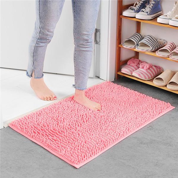 Thicken Chenille Bath Mat Non-slip Bathroom Rugs Door Absorbent Pad Mat Shaggy Mats Rug for Entrance Sofa Pet Carpet