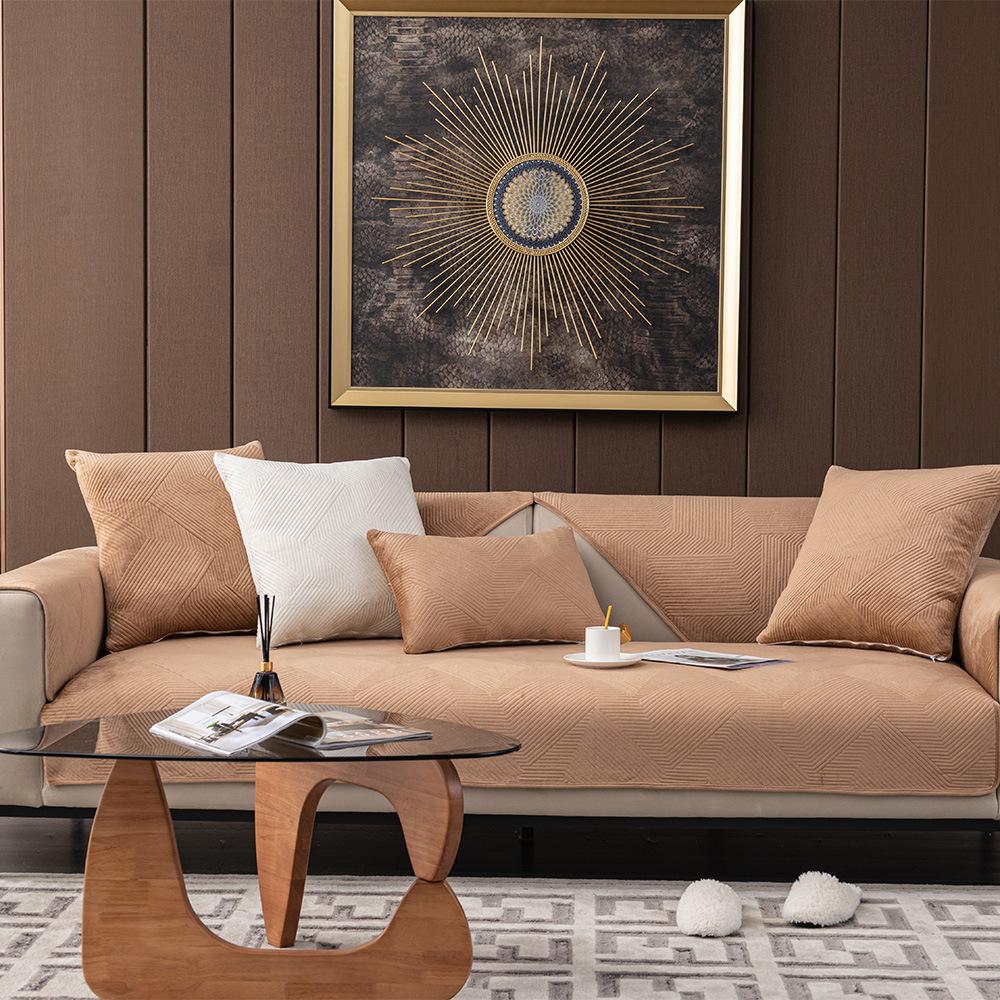 Модная подушка для дивана, нескользящий чехол для дивана, полотенце, осень и зима, комбинированная подушка для дивана на четыре сезона