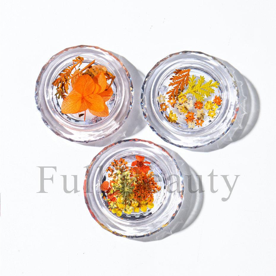 1 коробка для ногтей, сушеные цветы, маленькие ромашки, натуральные цветочные наклейки, смешанные сухие цветы, сделай сам, наклейки для дизайна ногтей, УФ-гель-лак для маникюра