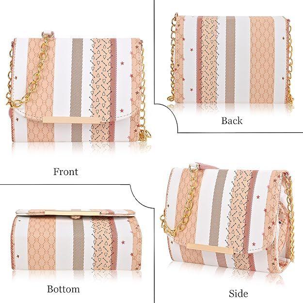 Сумка через плечо в полоску для женщин и девочек