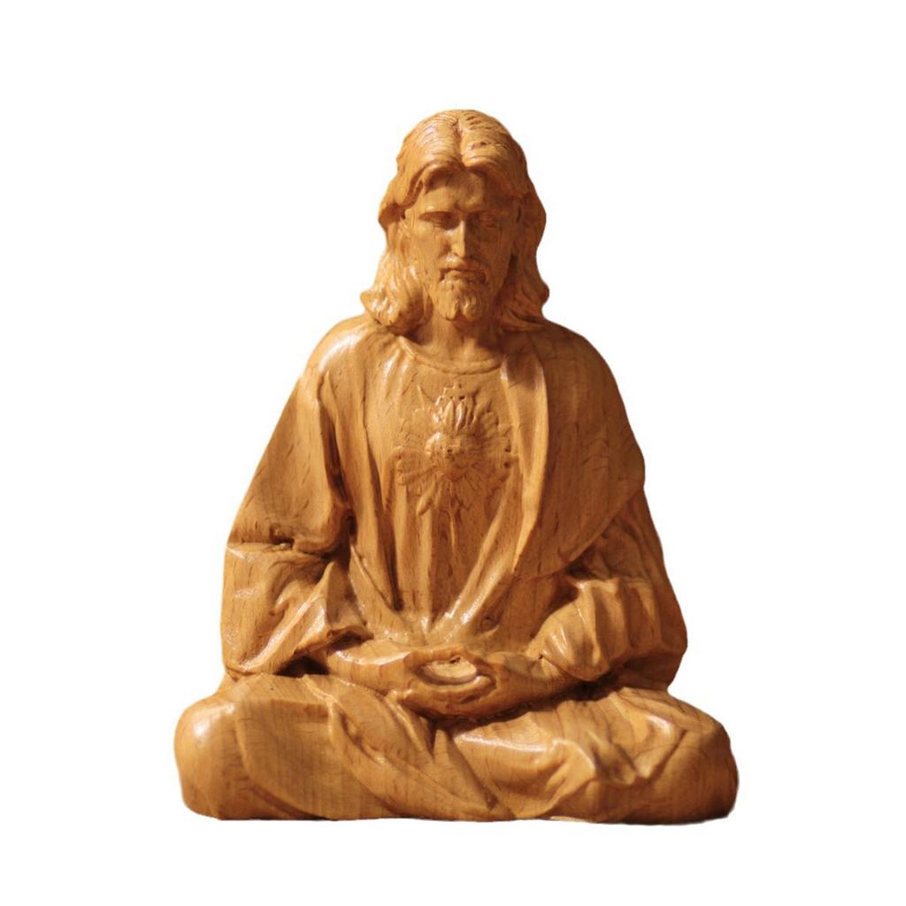 Фигурка Иисуса Христа из смолы 10 см/15 см Святая фигура Идеально подходит для христианского домашнего алтаря, офисного стола, религиозного украшения