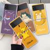 Прозрачный жесткий чехол для Samsung Galaxy Z Flip 3 5G, роскошный чехол для телефона ZFlip3, модный противоударный чехол для ПК, Fundas, аниме Pokemon