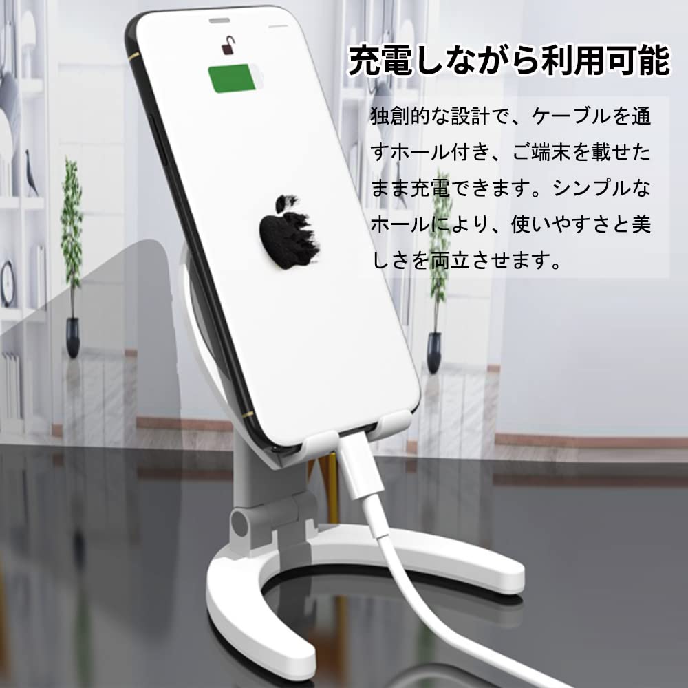 JEWYOCO Складная столешница для макияжа Идеально подходит для и Смартфона Регулируемая высота и угол Зеркало, Зеркало, Компактный, Легкий, Круглый, Портативный, Поездки,