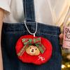5PCS Plush Stuffed Hanging Pendants Cute Festival Keychain Decorations  Xmas Tree