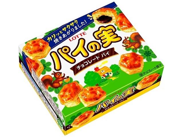 Lotte Pie no Mi — японское слоёное печенье с шоколадной начинкой, 73 г