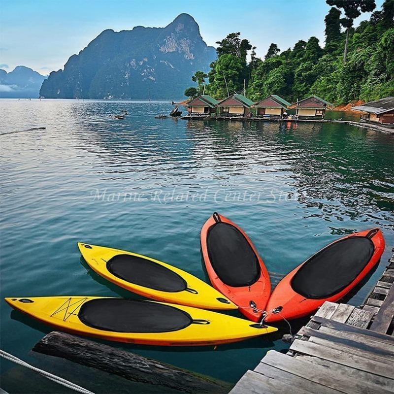 Black / Silver Kayaking Accessories Cockpit Sunscreen Cover Practical Multifunctional Waterproof Cover Cockpit Protection Cover