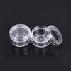 6 шт., 3 г/5 г/10 г/15 г/20 г, пустой контейнер для образцов с крышками, косметические баночки, прозрачная пластиковая бутылка для макияжа, ногтей, ювелирные изделия, красота, домашняя кухня
