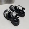 Pearl Thick Bottom Sandals Women's Skirt Summer New Fashion Versatile