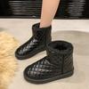 Winter Waterproof Snow Boots for Women Fleece-lined Chunky Woman Shoes Hot Comfortable and Elegant Lamb Y2k Booties On Promotion