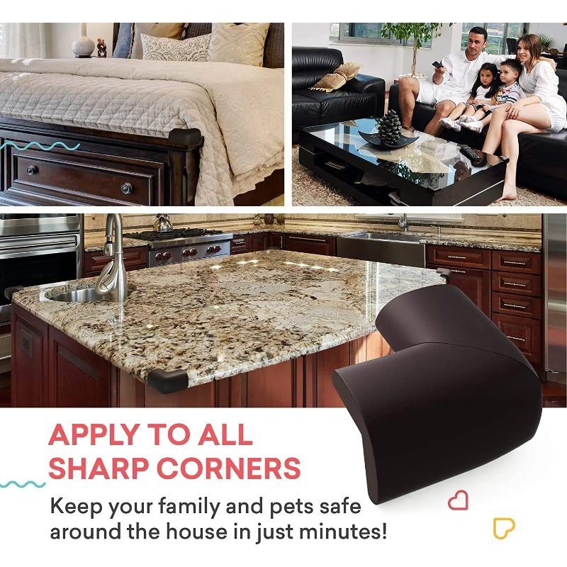 4 шт. мягких детских защитных уголков с предварительно проклеенными краями стола для безопасности детей и защиты бампера мебели