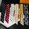 200x5cm Women Elegant Leopard Narrow Long Ribbon Neck Scarf Tie Thin Necktie Bag Waist Belt Lady Accessories
