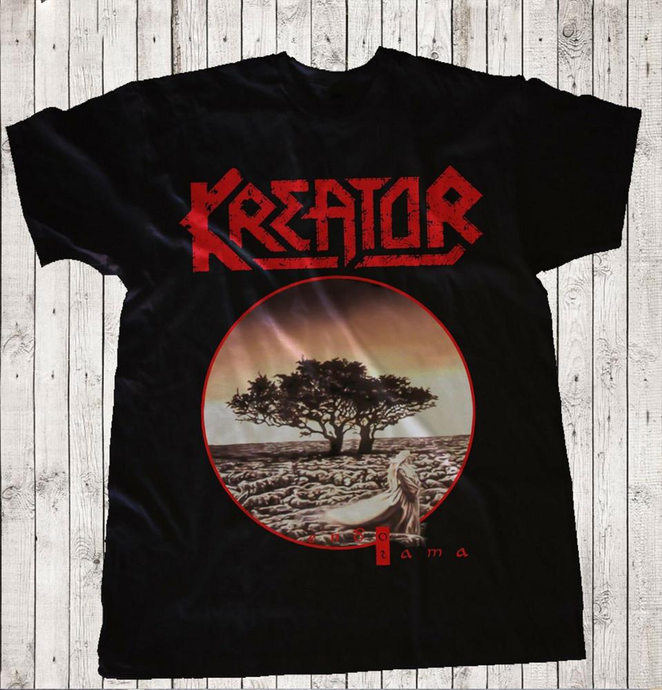KREATOR Endorama ЧЕРНЫЙ S-4XL GIFL Для фаната CG344 Унисекс Футболка