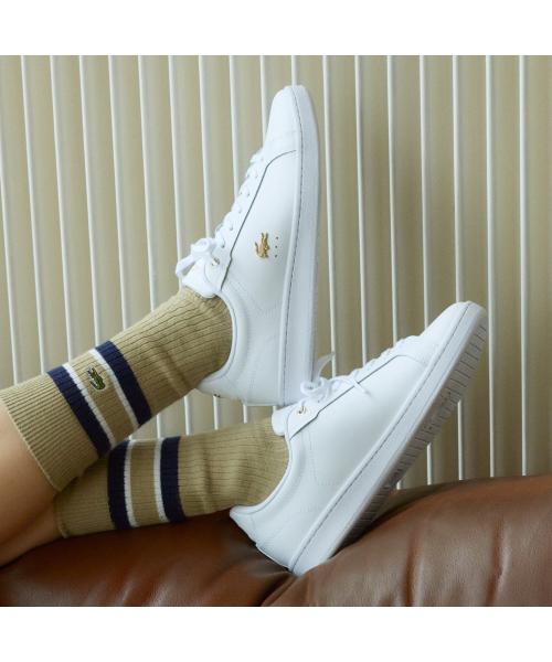 Lacoste Женские оригинальные кожаные кроссовки Carnaby Premium Pro RZ0040W54G 216 [Доставка из Кореи] 100% Оригинал