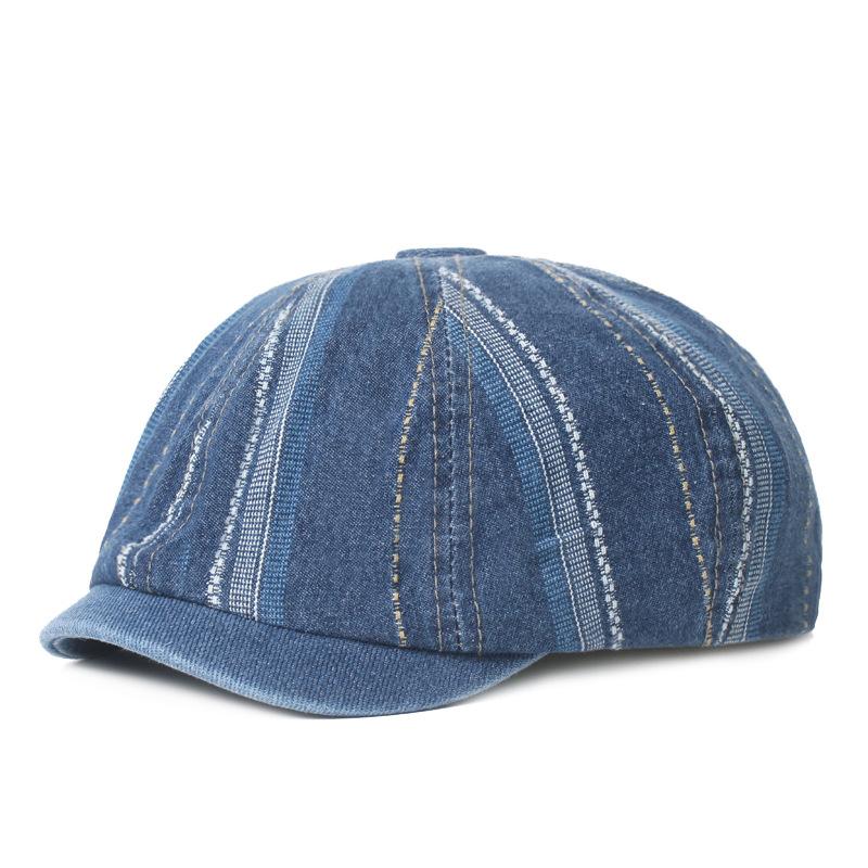 Ковбойская кепка восьмиугольная берет литературный молодежный берет английская ретро кепка газетчика мужская шляпа
