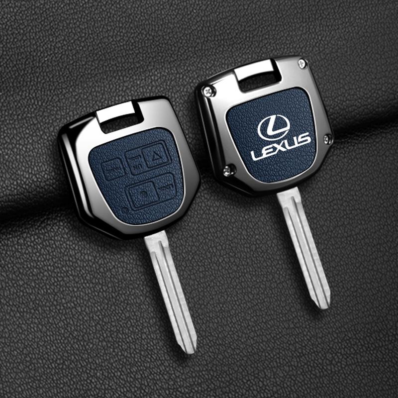 DMTZ1 Leather Car Straight Foldable Key Shell Modification for Lexus Old RX330 IS200 ES300 IS400 Key Cover Modification Accessories