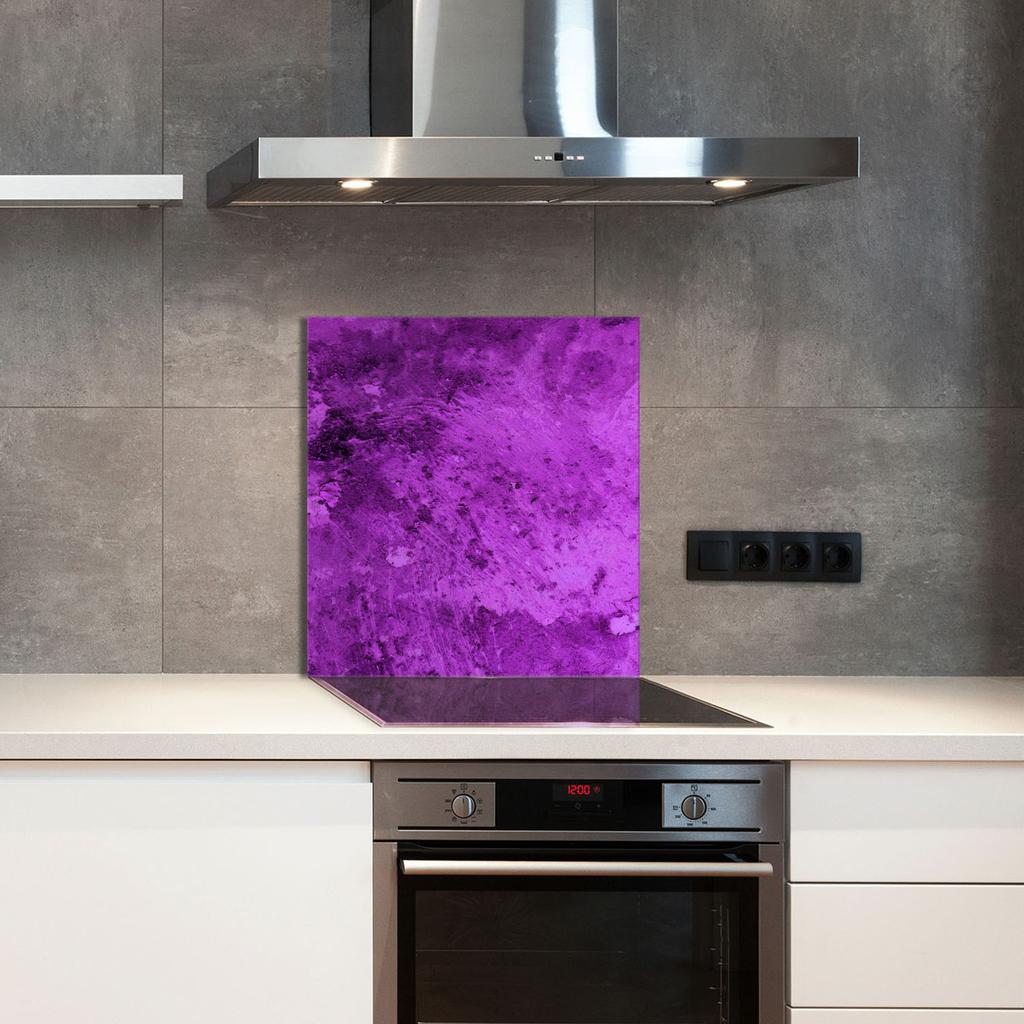 PANEL SZKLANY DO KUCHNI 60x65 Fioletowa