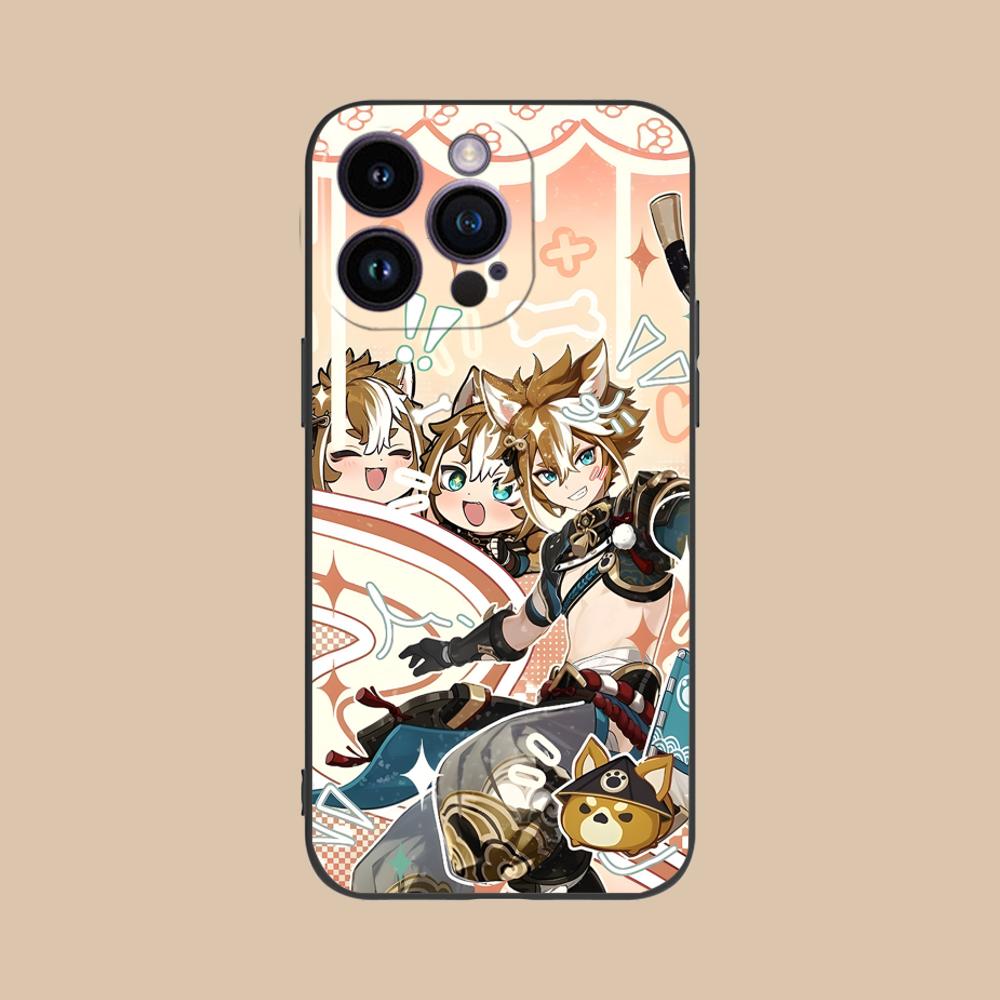 Игровой чехол для мобильного телефона GI Gorou для iPhone 17 16 15 14 13 12 11 X XR XS 8 7 Air Pro Max Plus Mini Цветной чехол Роскошный Красивый
