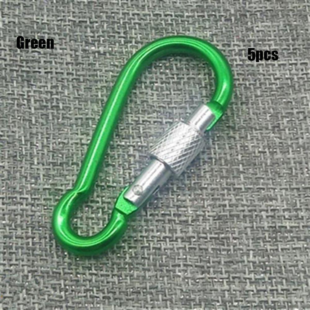 Multi-color Aluminium Equipment Alloy Carabiner Buckle Keychain Camping Hiking Hook Climbing Button