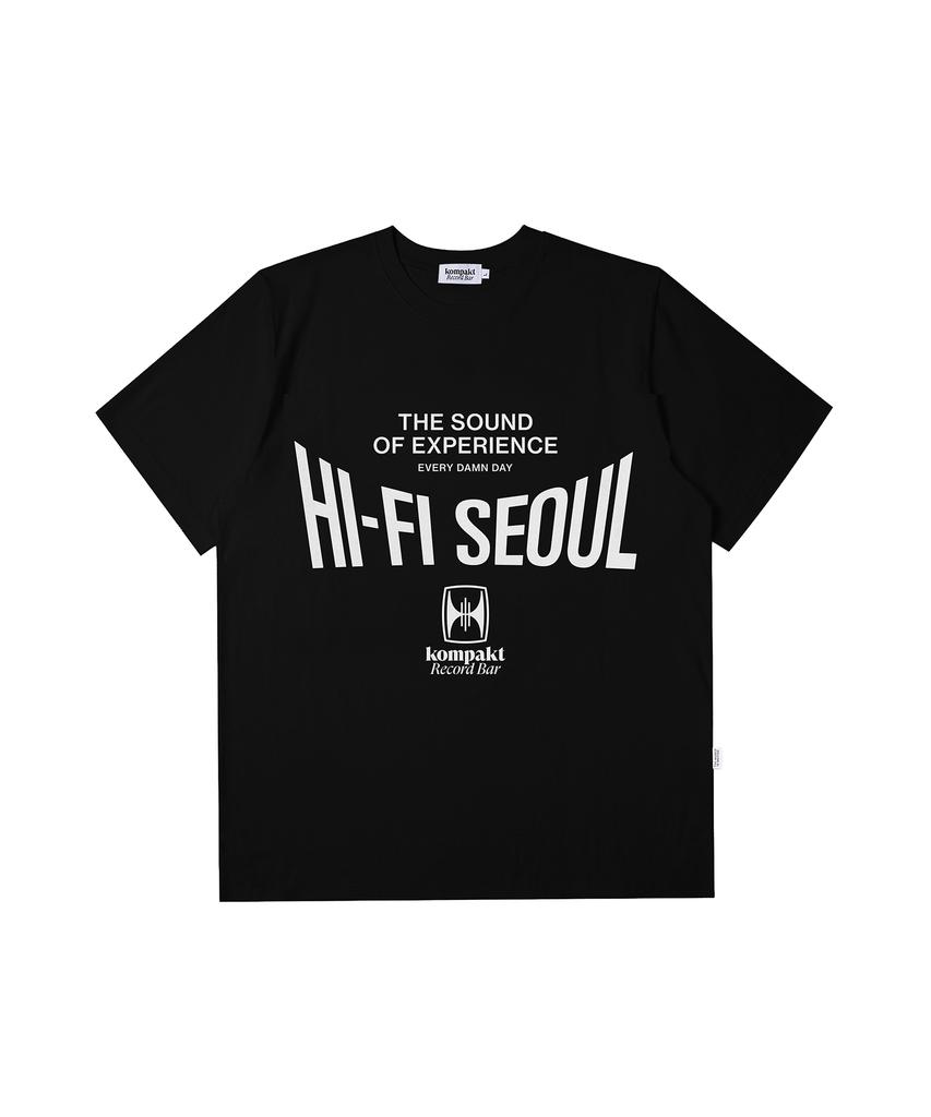 Kompaegteulekodeuba 2026 Hi-Fi Seoul Футболка - Черная
