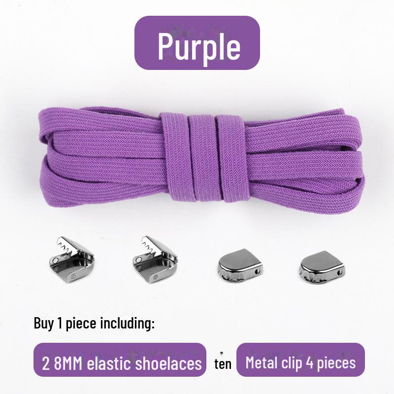 Черно-белые эластичные шнурки без завязывания для взрослых и детей — идеально подходят для спортивной обуви