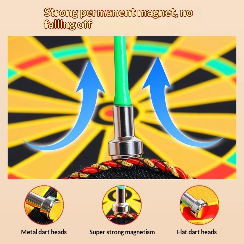 Children's Customizable Double-Sided Safety Magnetic Darts Board Set Indoor for Target with Bidding Shooting Features